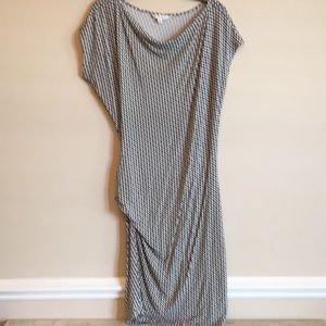 CAbi  Print Ruched Dress